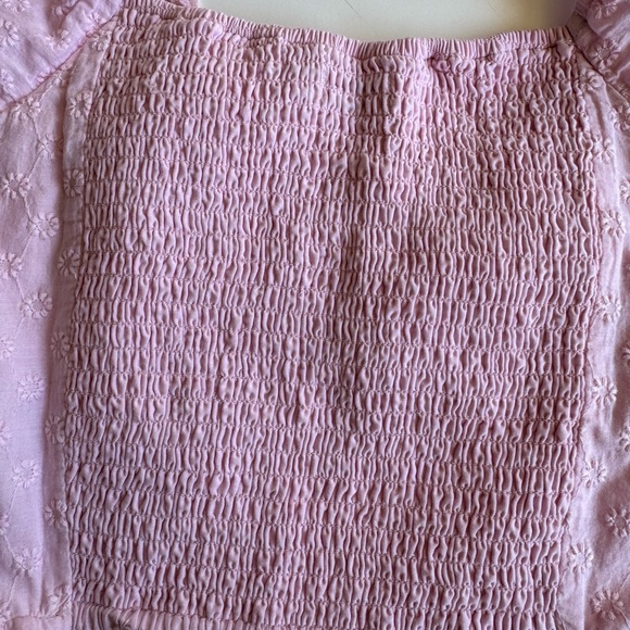 Hollister Pink Eyelet Puff Sleeve Blouse - Picture 5 of 6